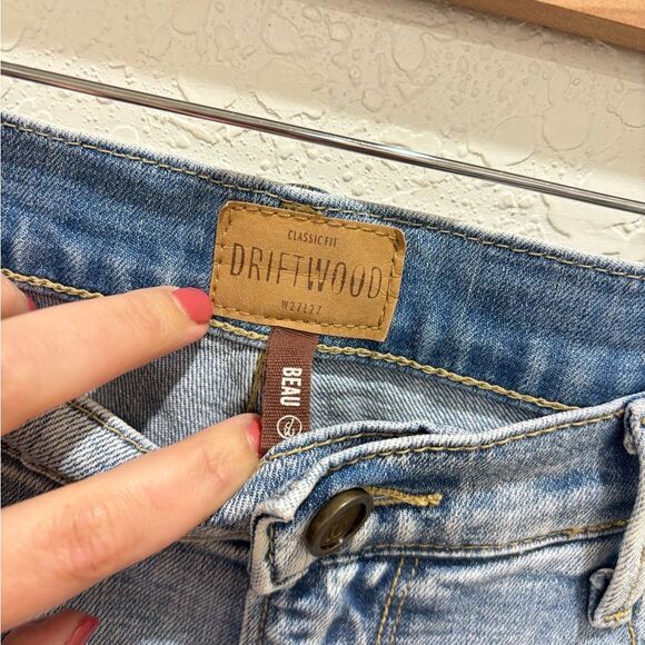 Driftwood Beau Floral Embroidered Jeans Size 27 - Picture 3 of 5